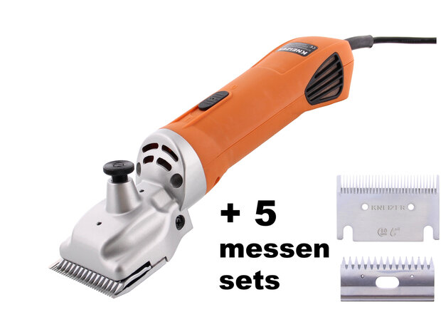 KNEIZER K-PRO 400 Paarden scheermachine Set met 5 messen